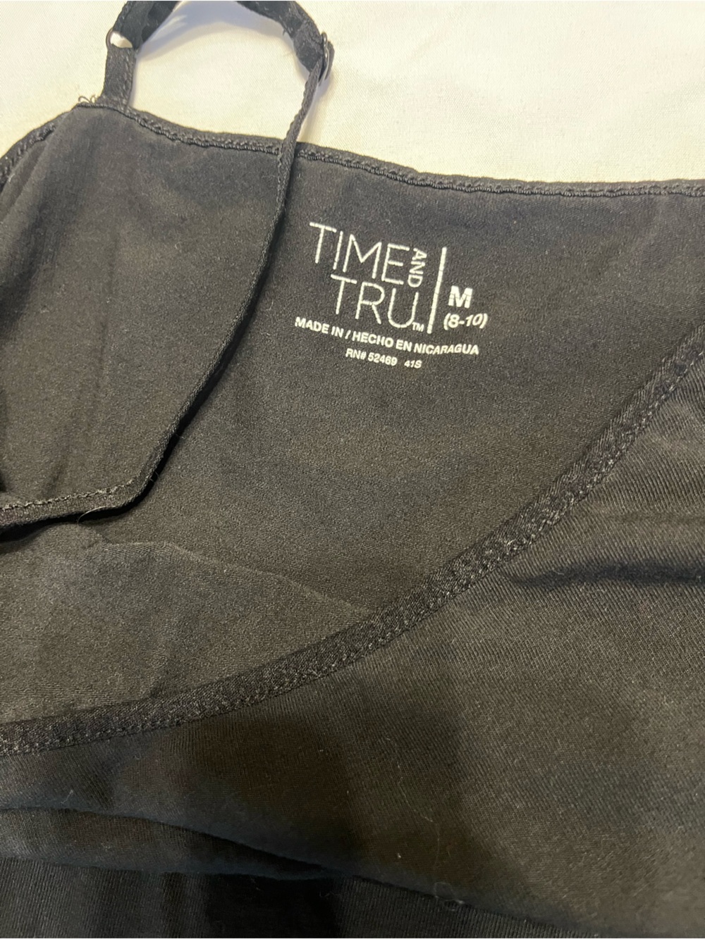 Time & Tru Medium Tank Top Black - Set of 2 - Picture 2 of 2